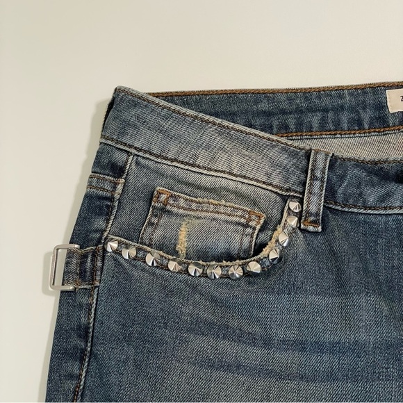 Zadig & Voltaire Eva Use Studded Pocket Distressed Slim Fit Jeans 28 - Picture 11 of 16